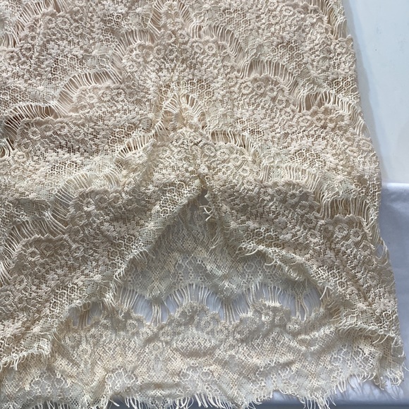 Free People Intimately Cream Color Lace Peek A Boo Slip Dress Size XS - Picture 7 of 9
